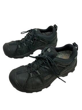 Keen Targhee ll Lowtop Waterproof Leather Lace-Up Hiking Boots Mens 10 Black